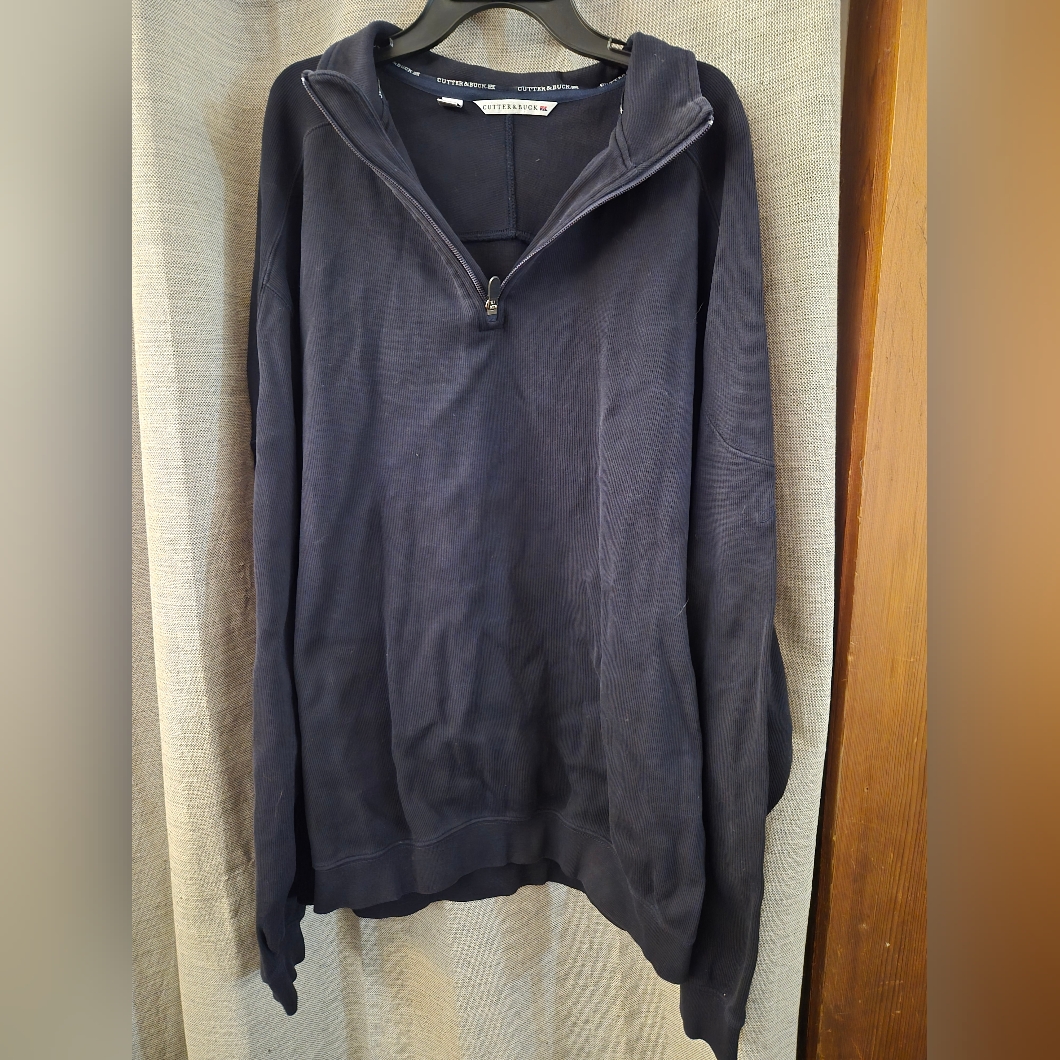 Cutter & Buck Navy 1/4 Zip Pullover Men’s Xl Golf Sweater